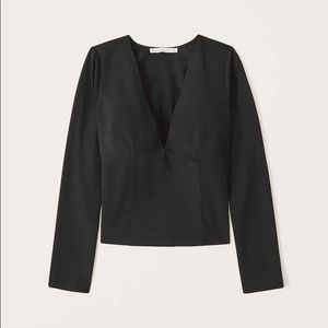 NWT abercrombie deep v top size m
